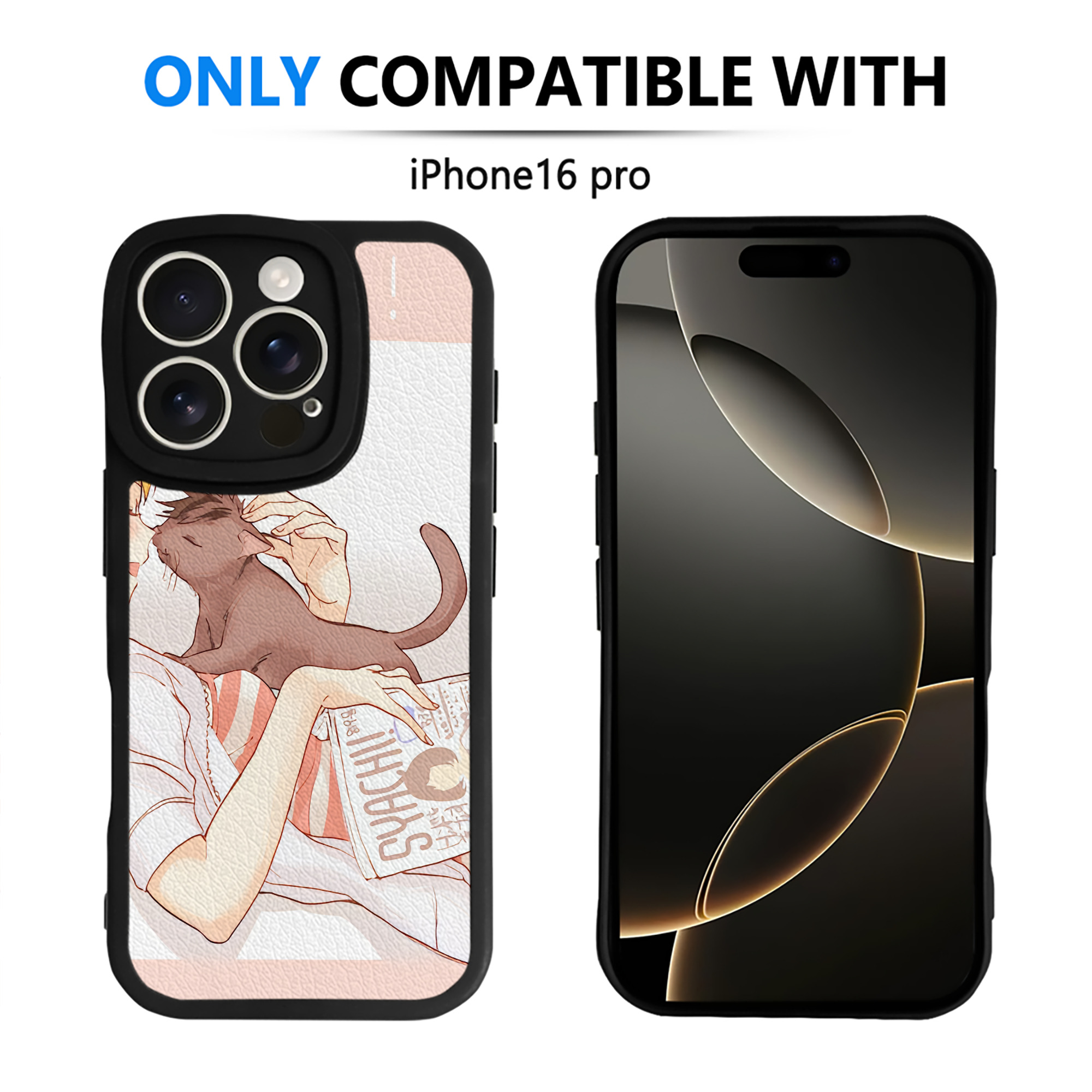 （画像用） ハイキュー!! Haikyu!! 【iPhone 16シリーズ対応】シリコンスマホケース（レザー調） 材質：シリコン